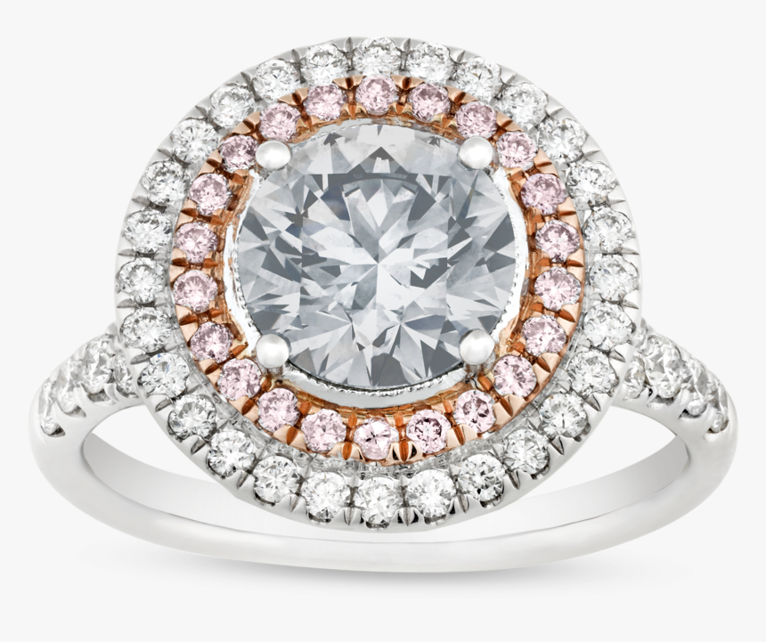 Fancy Very Light Grey Diamond Ring, - Engagement Ring, HD Png Download