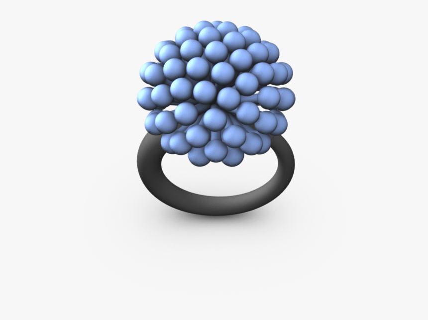 Lt Blue Med Allium Ring - Sphere, HD Png Download