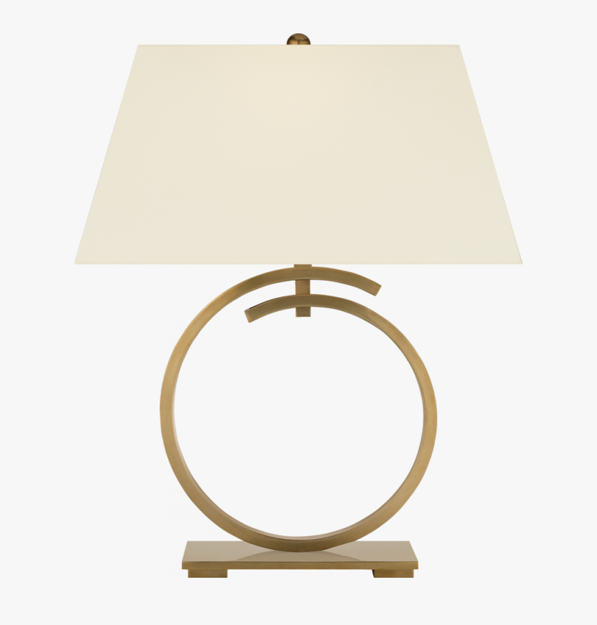 Launceton Large Ring Table Lamp In Antique- Burn - Lampshade, HD Png Download