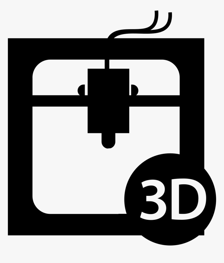 3d Printer Interface Symbol Of The Tool - 3d Printer Icon Png, Transparent Png