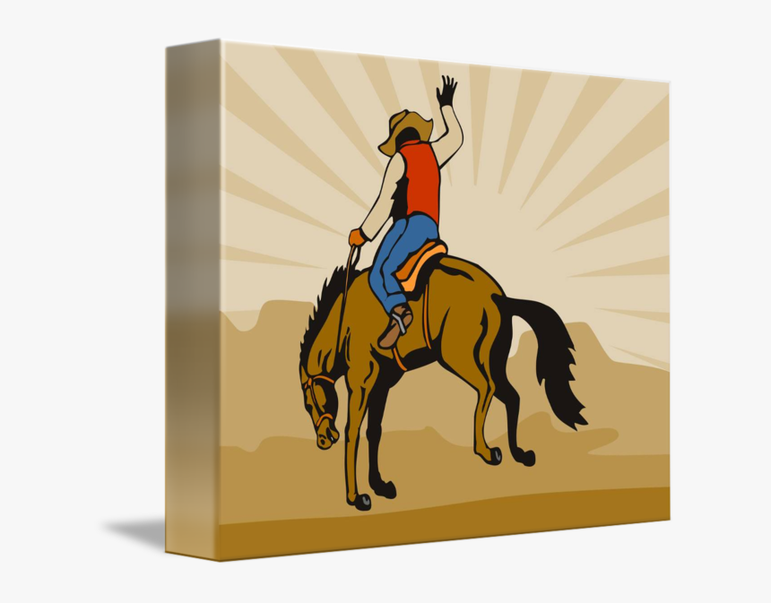 Clip Art Bronco Animal - Bucking Horse, HD Png Download