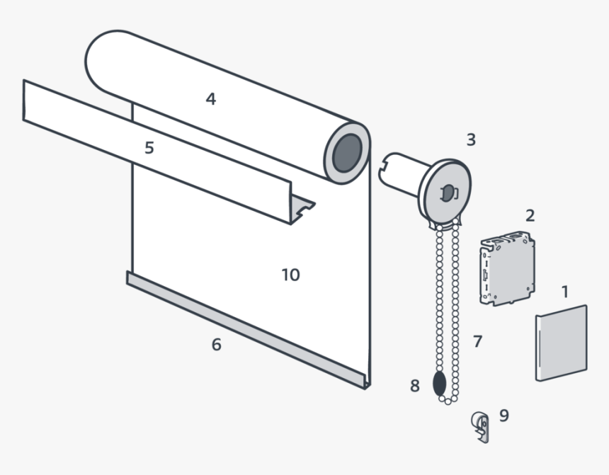 Rollershade Basic-02 - Metal, HD Png Download