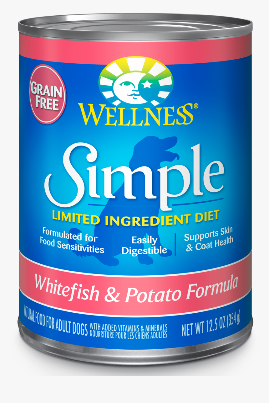 Simple Wet Whitefish - Wellness Simple Whitefish And Potato Dry Food, HD Png Download