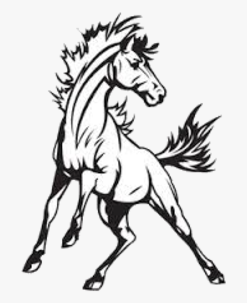 Logo Drawing At Getdrawings - Midkota Mustangs, HD Png Download