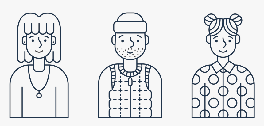 American People Outline Cartoon , Transparent Cartoons - Cartoon, HD Png Download