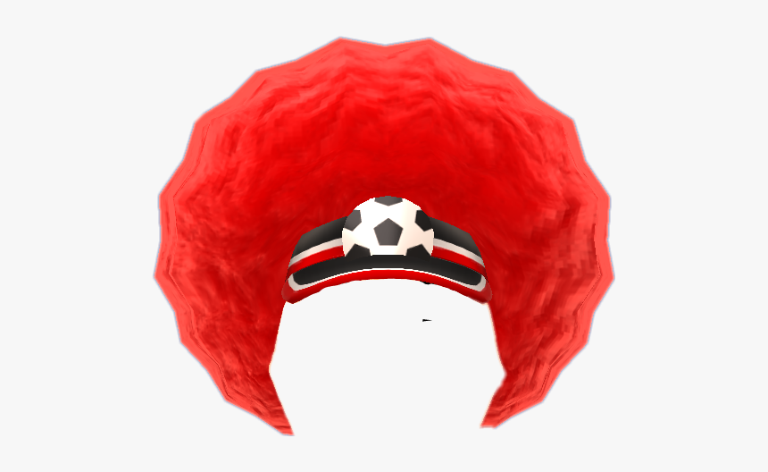 #afro #wig #wigs #hair #soccer #soccerfan #redwig #red - Afro Wig Transparent Background, HD Png Download