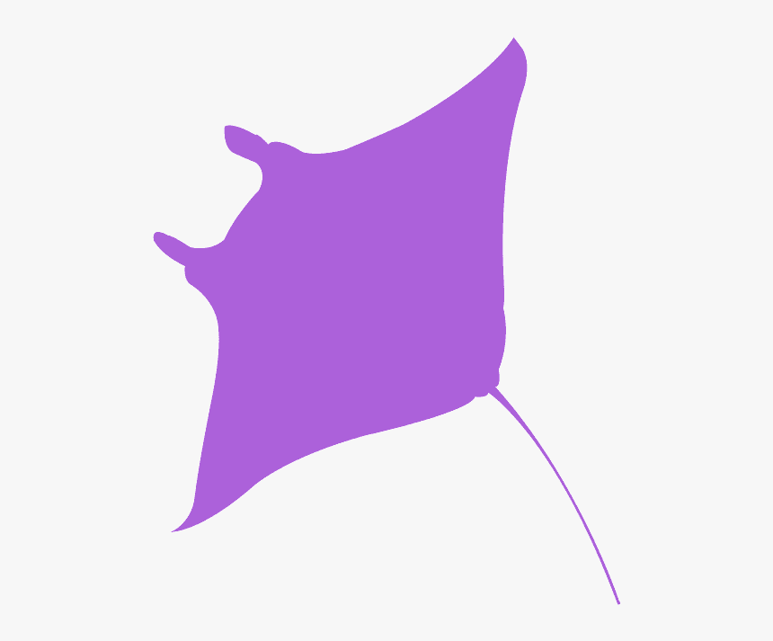 Manta Ray Silhouette, HD Png Download