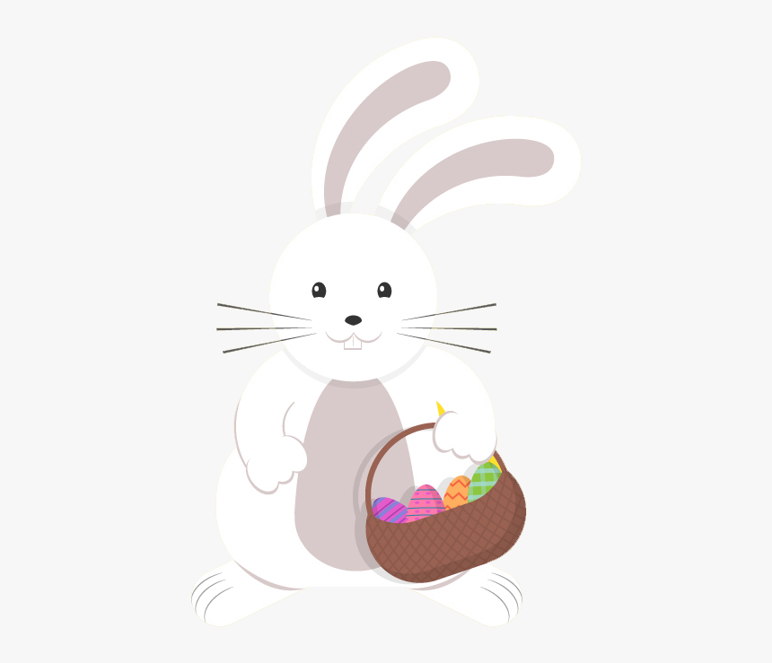 Easter Bunny Rabbit Christmas - Domestic Rabbit, HD Png Download