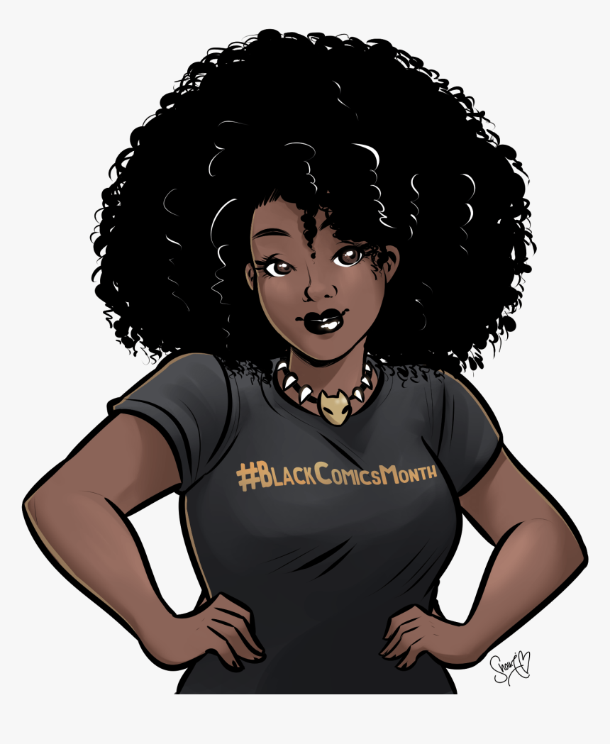 Disabled Comic Creators Exist Dammit Writer Creator - Femme Noire Dessin Afro, HD Png Download