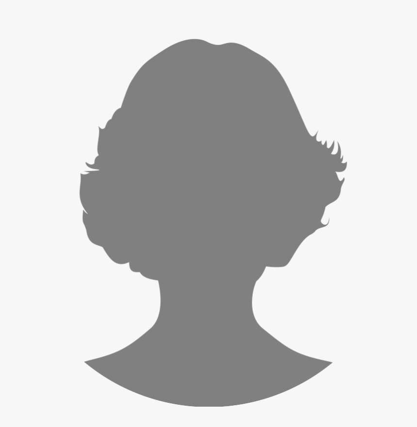 Girl Portrait Silhouette Clipart, HD Png Download