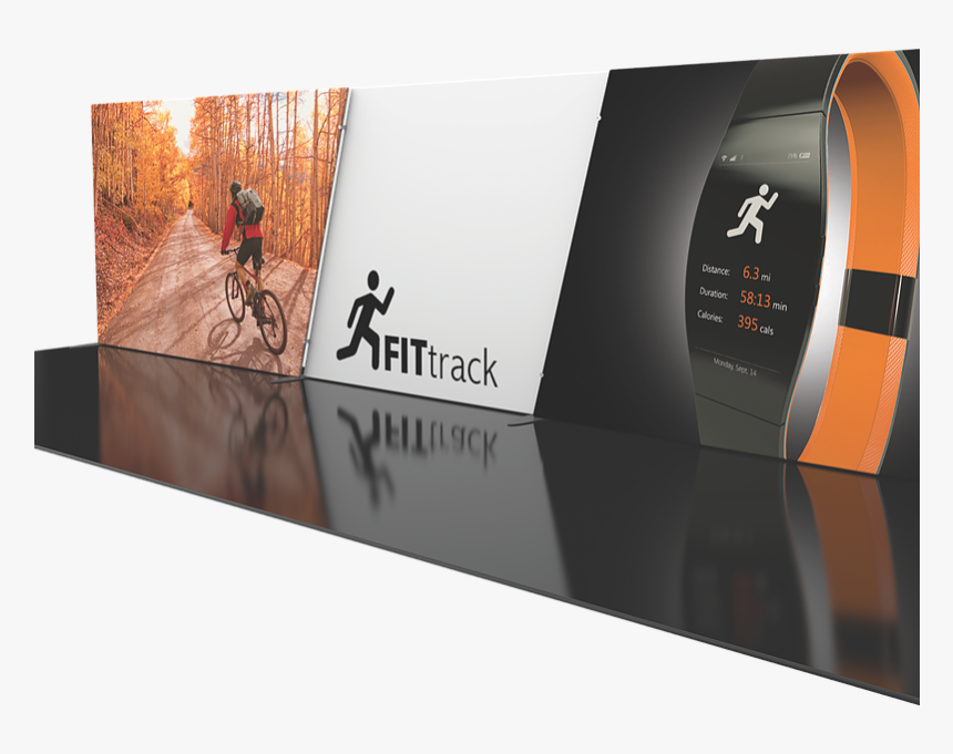 Fit Track Trade Show Banner - Graphic Design, HD Png Download