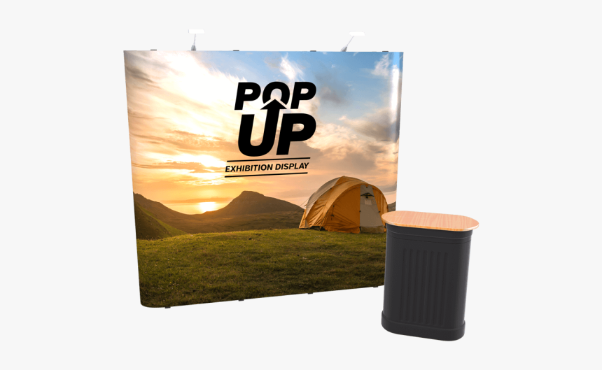Straight Pop Up Display With Counter - Straight Pop Up Banner, HD Png Download