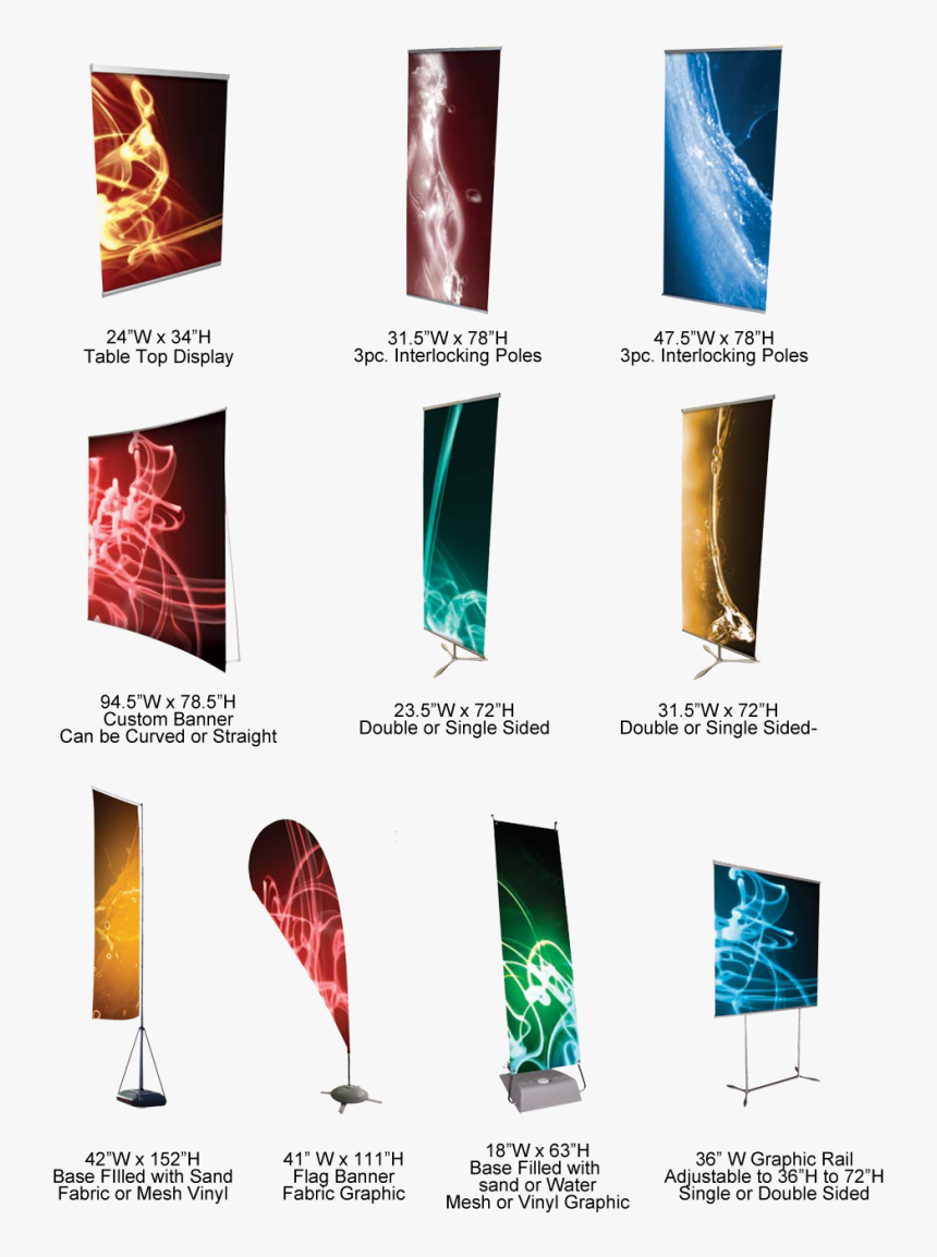Banner Types And Sizes Hd Png Download Transparent Png Image