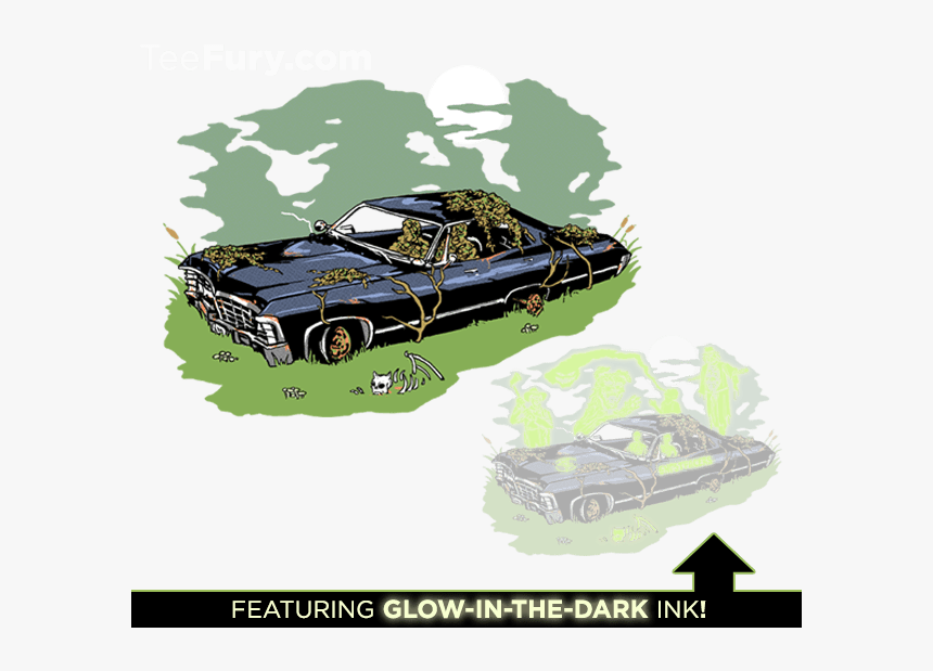 Supernatural T-shirt And Demon Dean Poster Available - Ford Torino Talladega, HD Png Download
