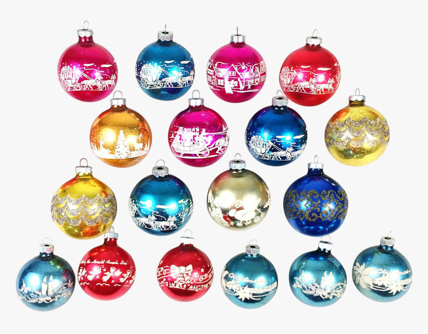 Retro Christmas Ornaments Png - Christmas Ornament, Transparent Png