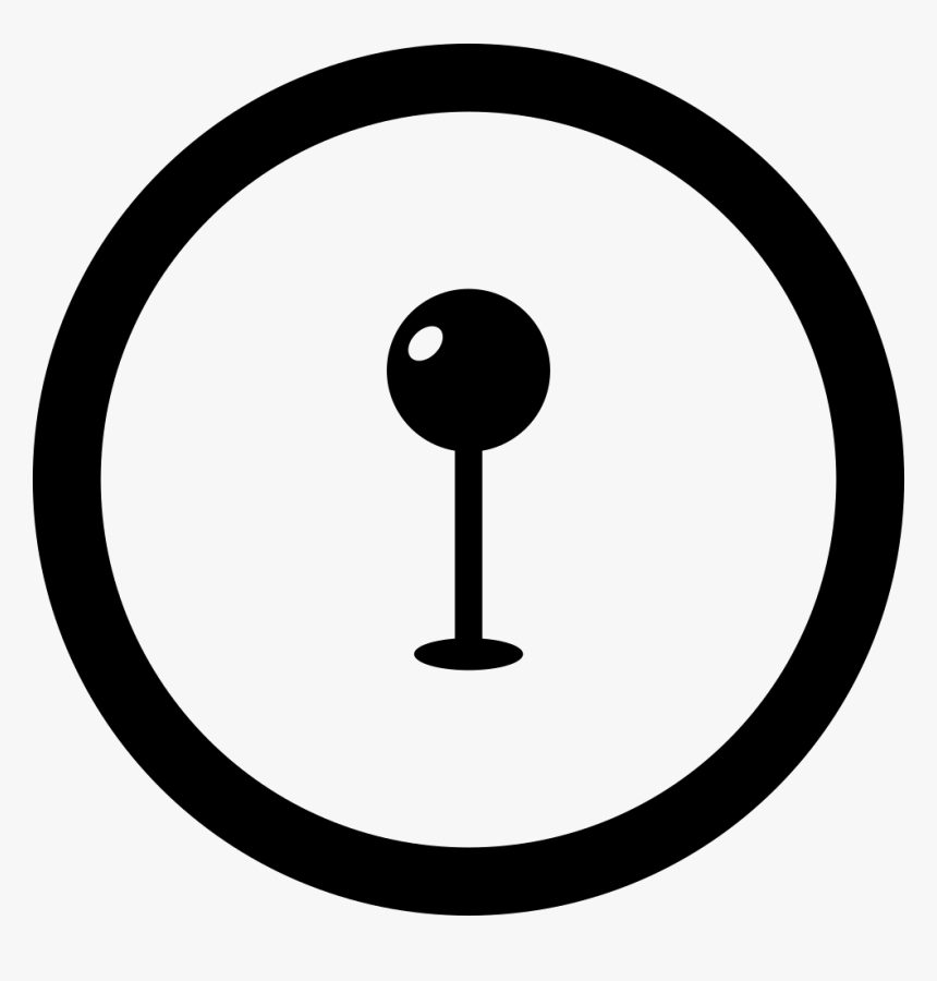 Pin Of Map In Circular Button - Social Media Linkedin Icon, HD Png Download