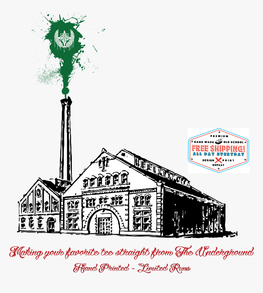 Backpage Press - Old Factory Png, Transparent Png