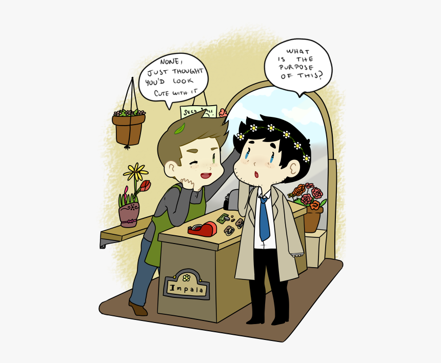 Supernatural Dean Winchester Castiel Destiel Deancas - Supernatural Cas And Dean Fanart, HD Png Download