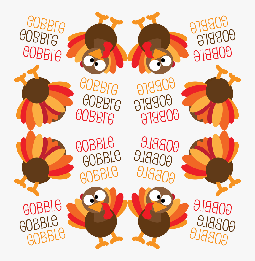 Transparent Funny Turkey Png - Turkey Gobble Gobble Background, Png Download