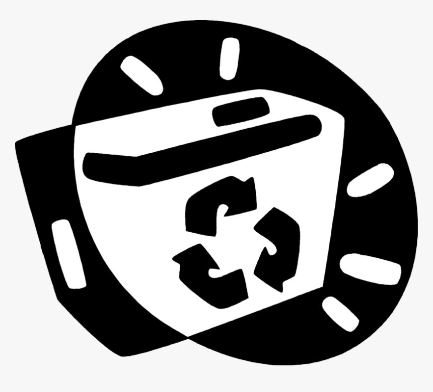 Transparent White Recycle Symbol Png - Emblem, Png Download