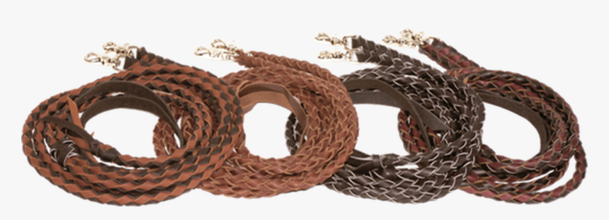 Schutz Brothers Braided Black Leather Roping Reins - Wicker, HD Png Download