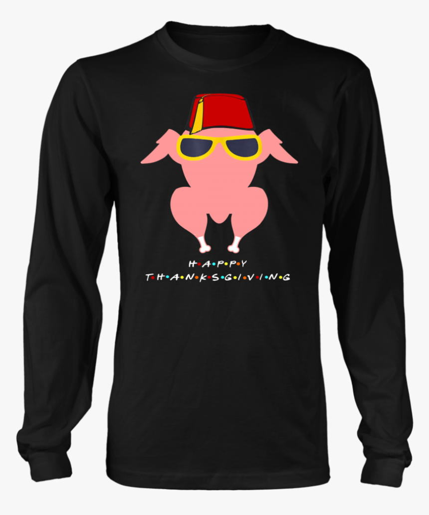 Thanksgiving Friends Funny Turkey Head T-shirt - Friends Thanksgiving Shirt, HD Png Download