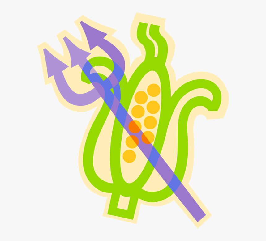 Vector Illustration Of Garden Fork Or Pitch Fork For - Graphic Design, HD Png Download