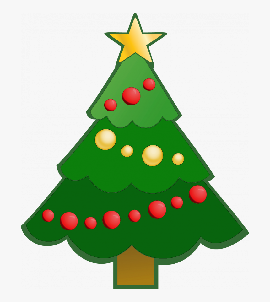 Transparent Merry Christmas Clipart Words - Cute Christmas Tree Clipart, HD Png Download