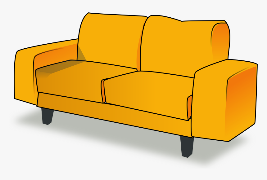 Sofa Clipart Sofa Chair - Couch Clipart, HD Png Download