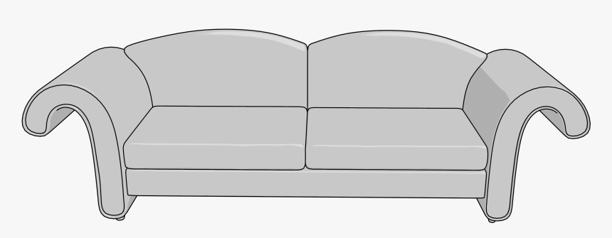 Sofa Clipart Png - Loveseat, Transparent Png