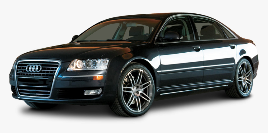 Audi A8 Black Car - Audi A8 Quattro 2008, HD Png Download