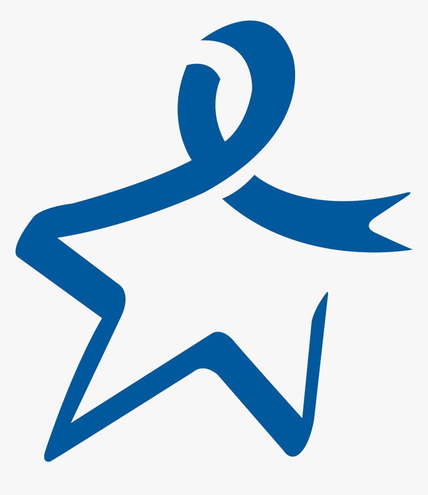 Colon Cancer Ribbon Png - Colon Cancer Awareness Star, Transparent Png