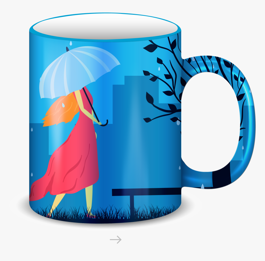 Glass Cup Png -mug Umbrella Cup, Transparent Png
