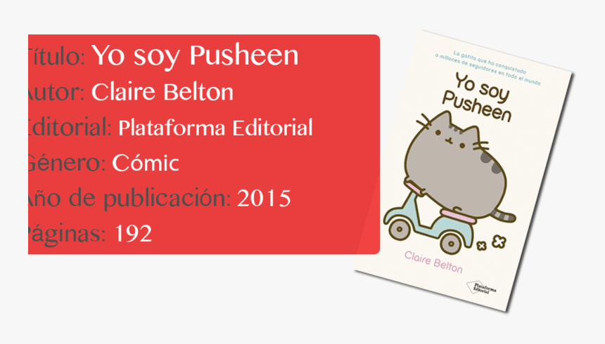 Text The Pusheen Am Cat Free Clipart Hd - Book, HD Png Download