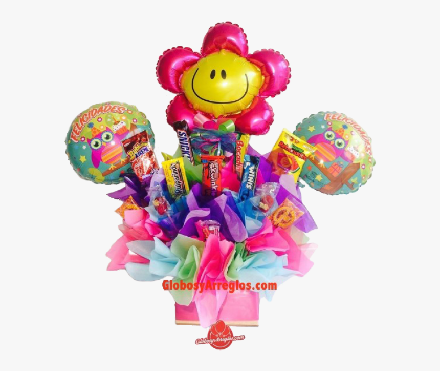 Cumpleaños Detalles De Regalo , Png Download - Arreglo De Globos Y Dulces, Transparent Png