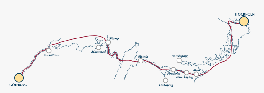Gota Canal Route, HD Png Download