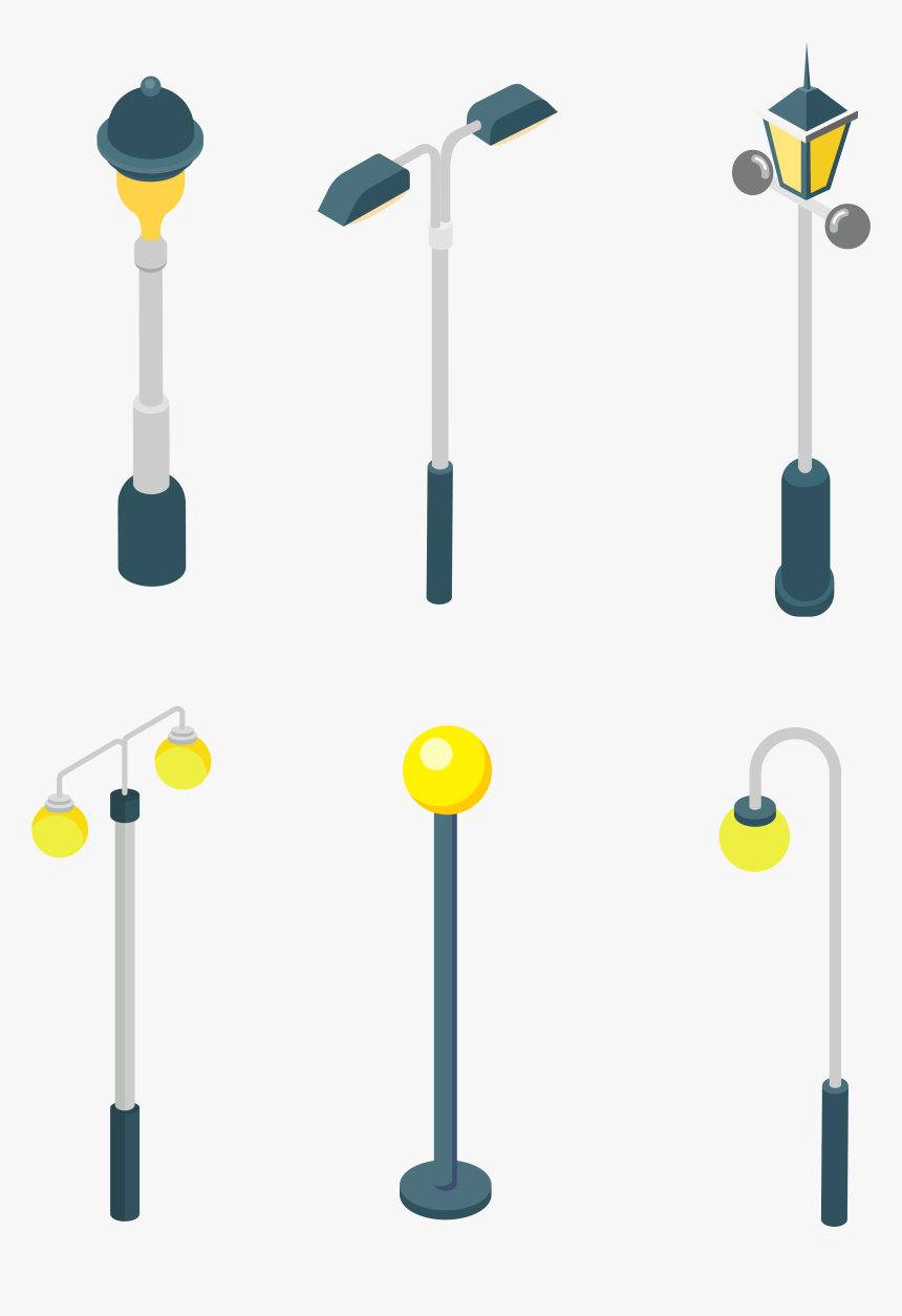 Street Light Bulb Sun Png And Vector Image - Vector Street Light Png, Transparent Png