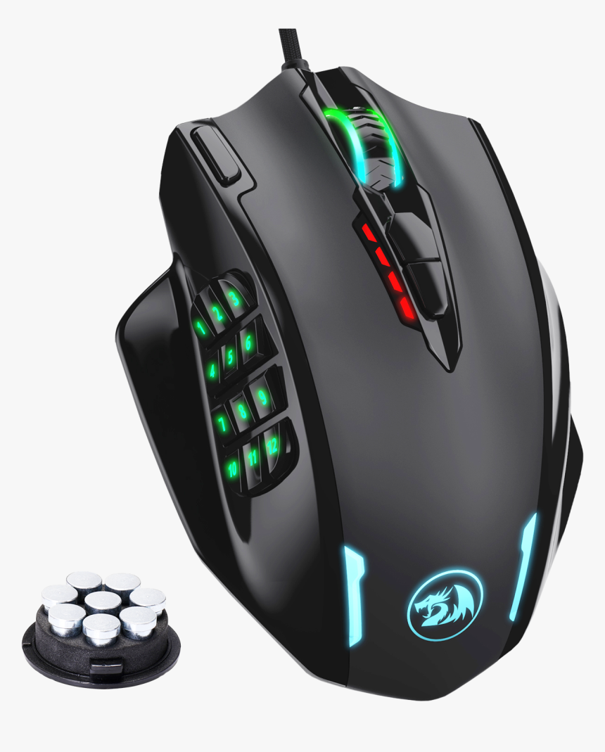 Impact M908 - Redragon M908 Impact, HD Png Download