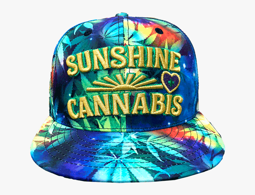 Sunshine Cannabis Galaxy Weed Leaf Hat - Baseball Cap, HD Png Download