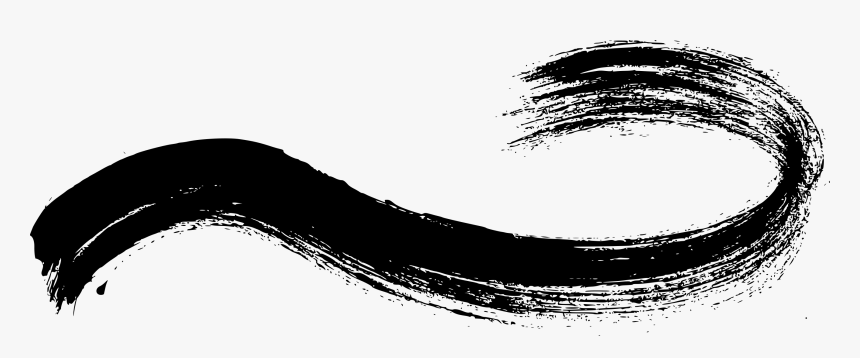 Curved Brush Stroke Png, Transparent Png