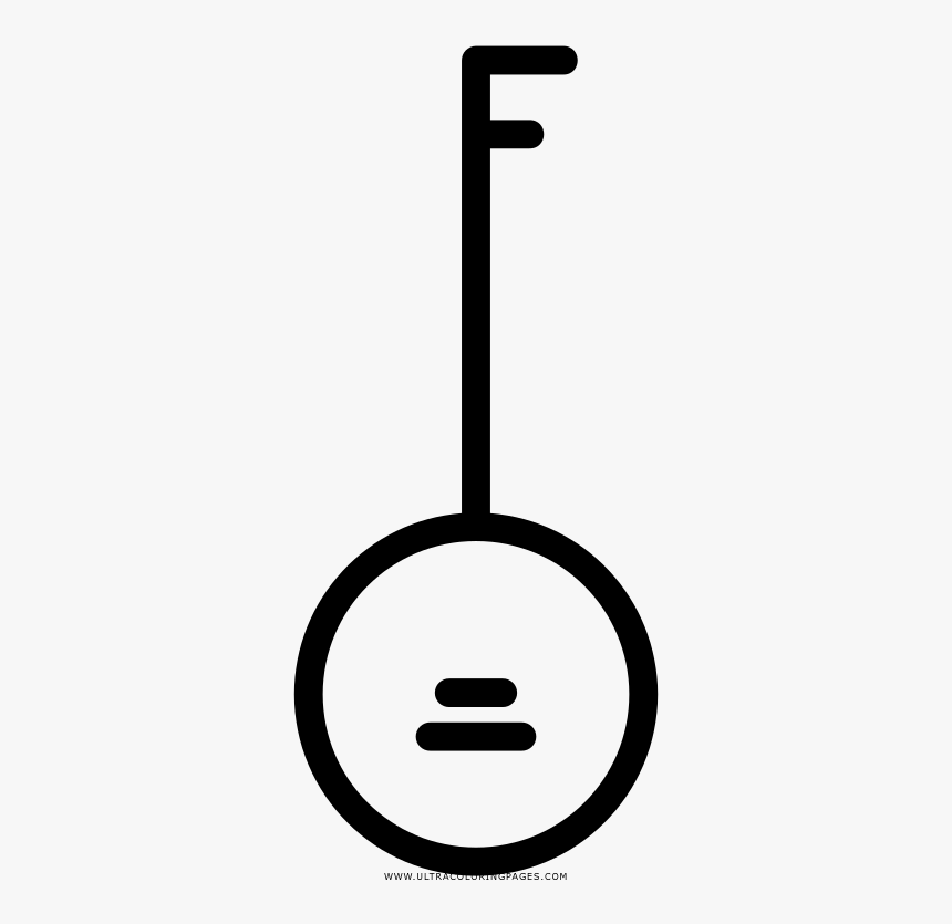 Mandolin Coloring Page - Circle, HD Png Download