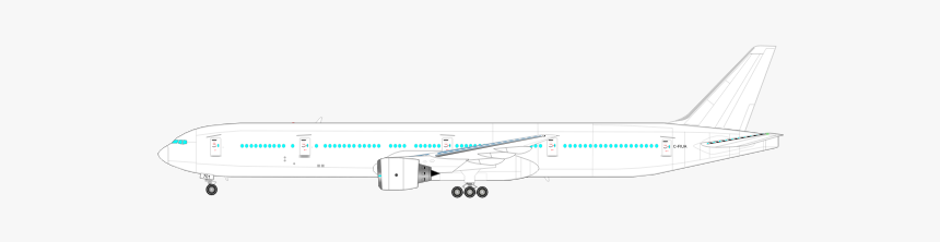 Boeing 777 Vector Graphics - Model Aircraft, HD Png Download