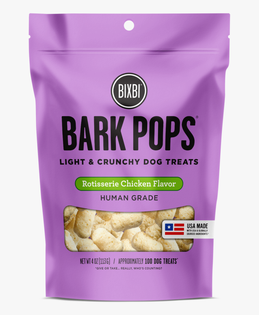 Bark Pops Rotisserie Chicken - Bixbi Bark Pops, HD Png Download