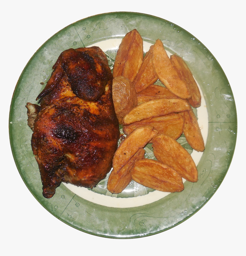 Rotisserie Chicken And Potato Wedges - Potato Wedges, HD Png Download