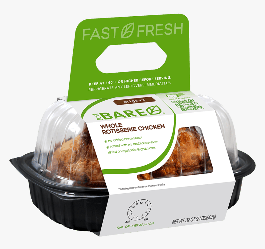 Just Bare Rotisserie Chicken, HD Png Download