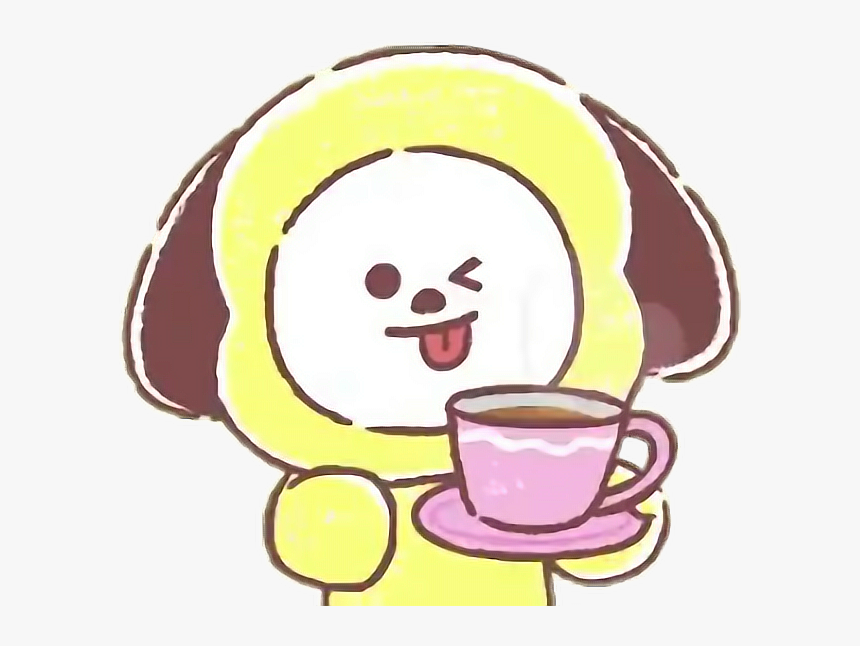 Bts Clipart , Png Download - Chimmy With Coffee, Transparent Png