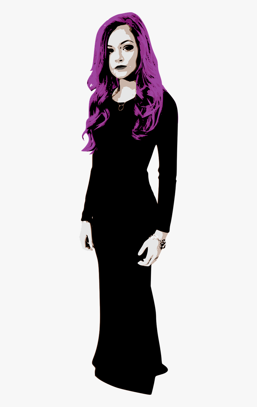 Mulher Gótica Vetor, HD Png Download