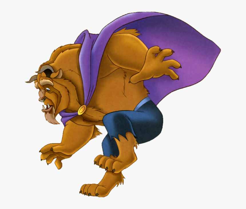 Beauty And The Beast - Cartoon, HD Png Download