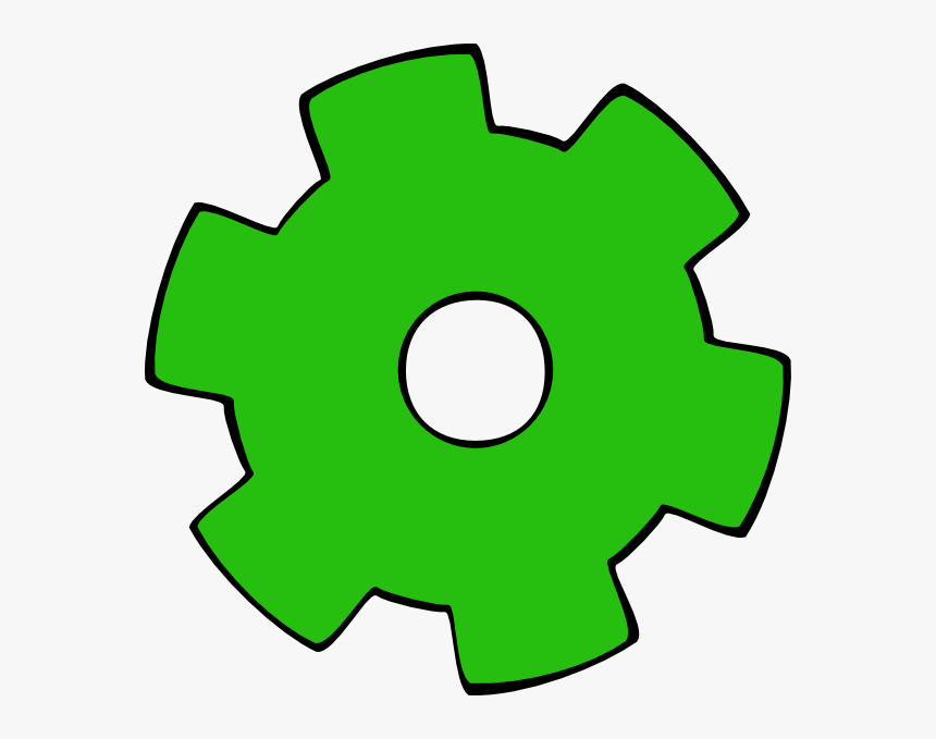 Green Gear Svg Clip Arts - Cog Clipart, HD Png Download