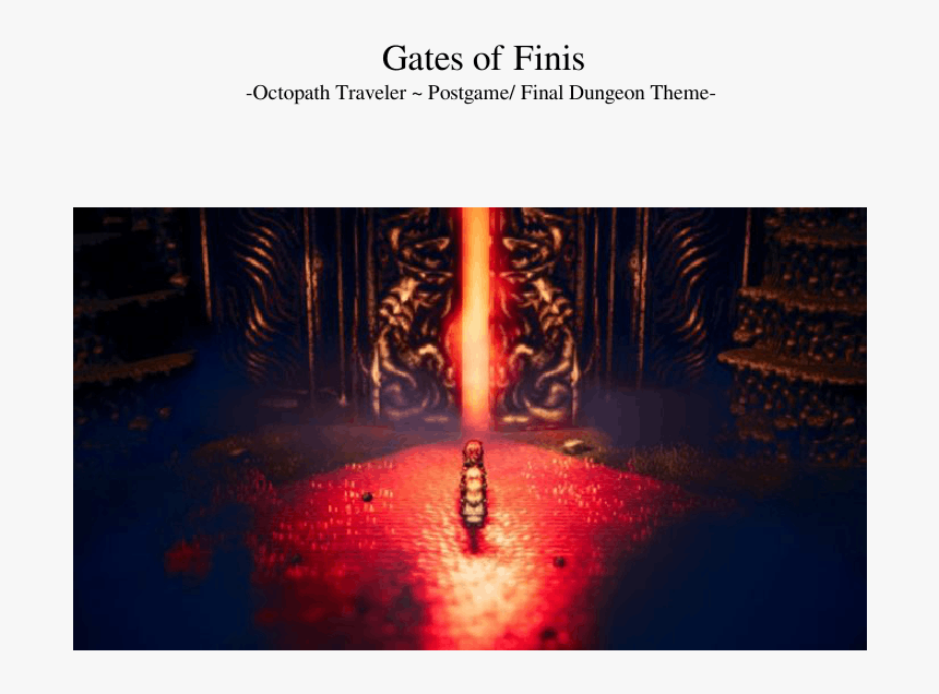 Octopath Traveler Gate Of Finis, HD Png Download